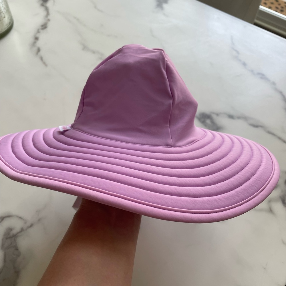 Brand New Rufflebutts Lilac Swim Hat, Size 12m-2T